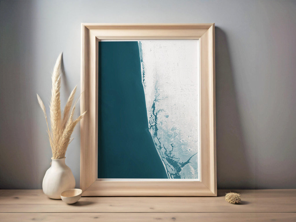 Teacher Retirement Gift Naples Florida Coastal Map Print Teacher Appreciation End of School Year Gift