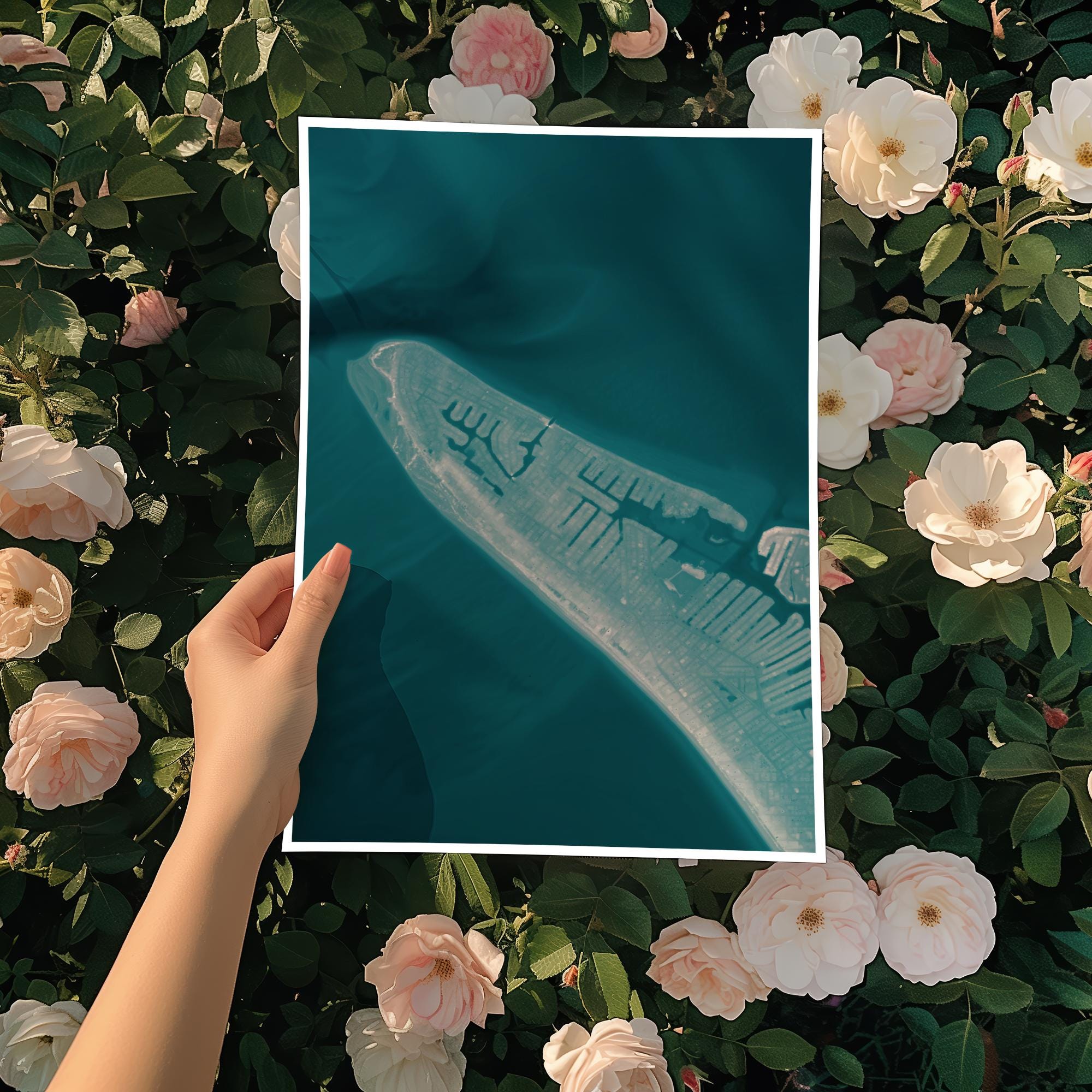 Anna Maria Island Bradenton Shoreline Tampa Tampa Florida Coastal Map Art Print Housewarming Gift Anniversary Present Nautical Wall Decor