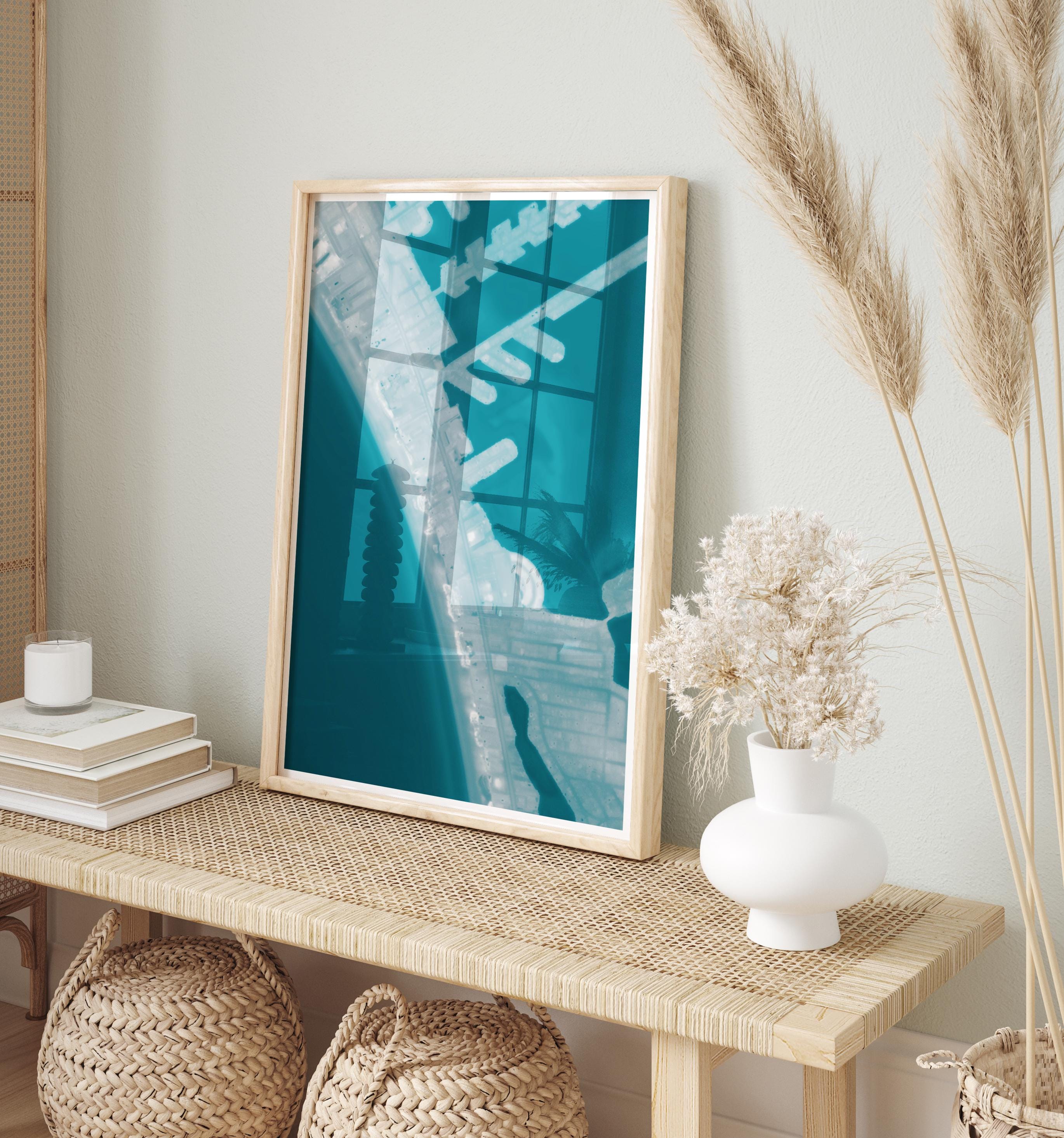 St Pete Beach Florida Coastal Map Art Housewarming Anniversary Nautical Framed Print Ocean Depth Chart Beach House Wall Decor Gift
