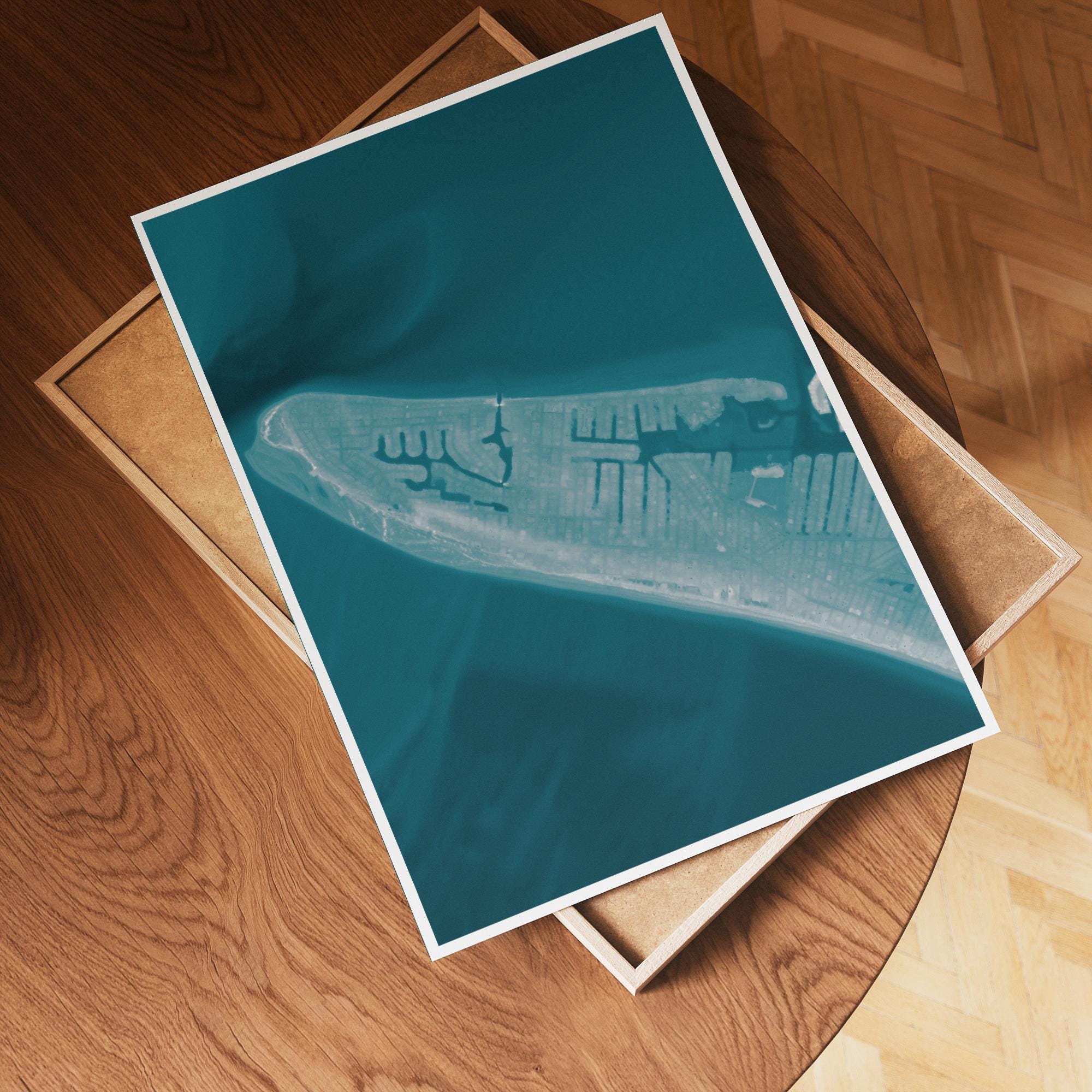 Anna Maria Island Florida Coastal Wall Art Holmes Beach Bradenton Gulf Coast Nautical Map Print Beach House Decor Housewarming Gift