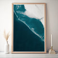 Longboat Key Florida Coastal Map Art Print Sarasota Gulf of Mexico Ocean Shoreline Nautical Bathymetric Wall Decor Beach House Gift Framed