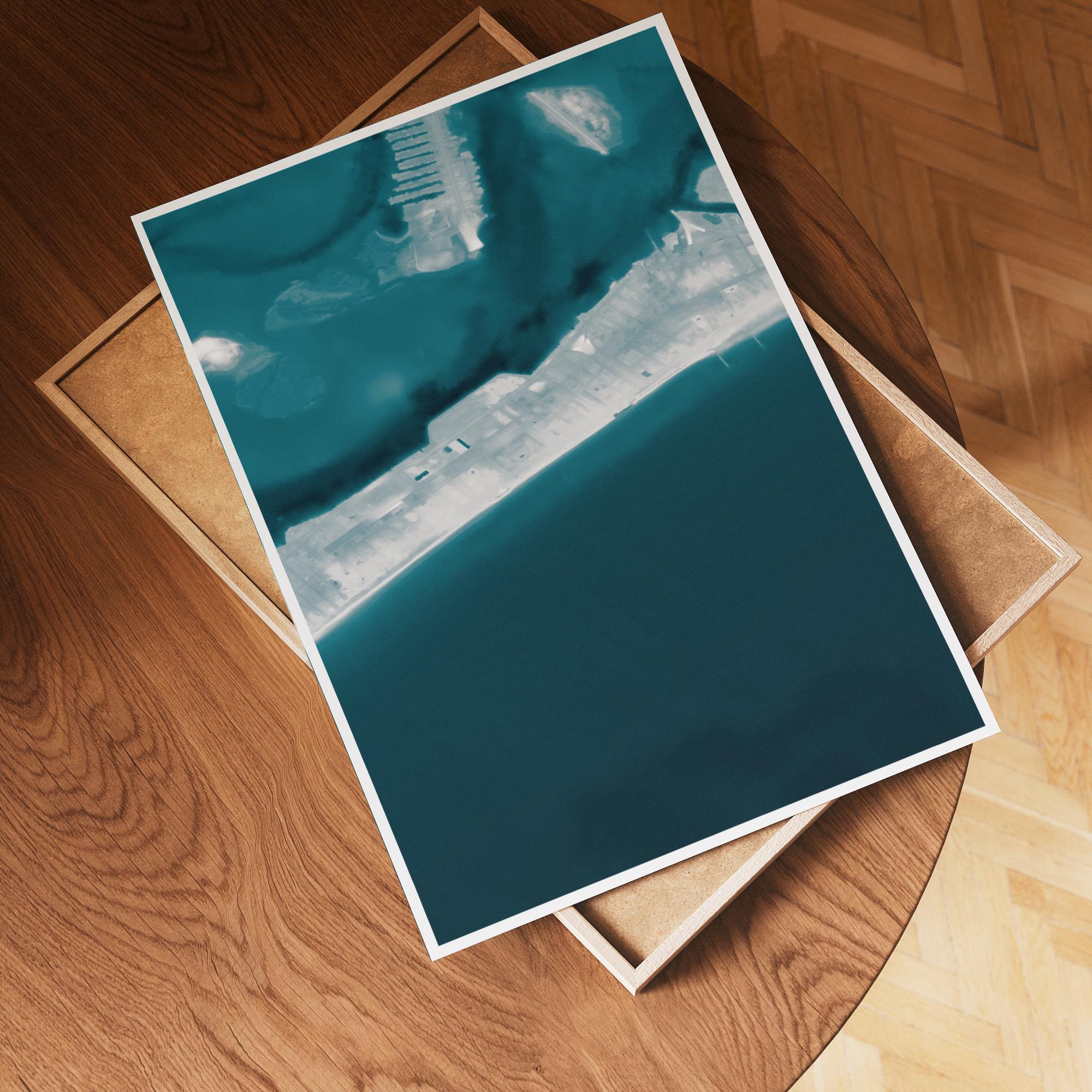 Rockaway Beach Queens New York Ocean Depth Map Beach Wall Art Nautical Print Coastal Decor Housewarming Anniversary Gift | 5x7