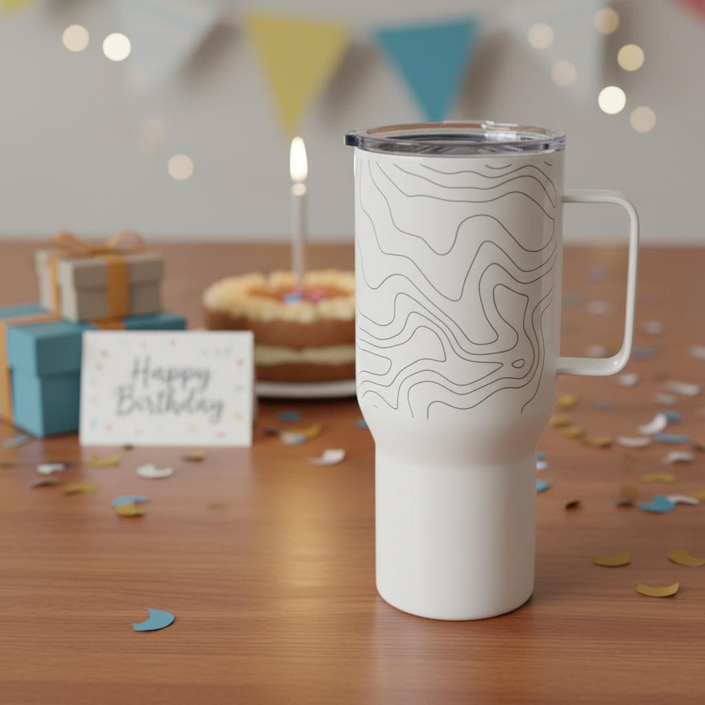Surveyor Gift Mug Topography Contour Line Art Travel Coffee Mug For Surveyor Civil Engineer Gift Birthday Coworker Anniversary Mug Gift