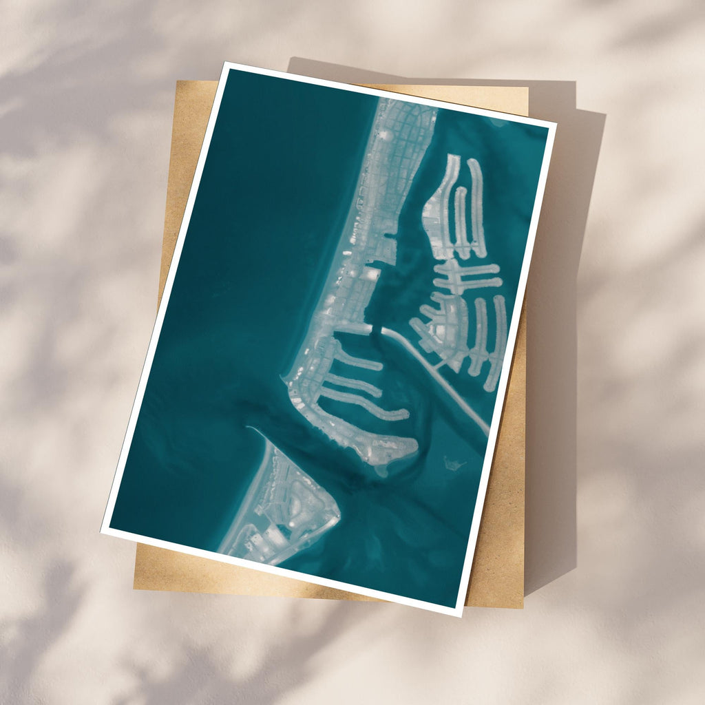 Clearwater Beach Florida Ocean Depth Map Coastal Wall Art Nautical Chart Print Housewarming Gift Beach House Anniversary Modern Decor