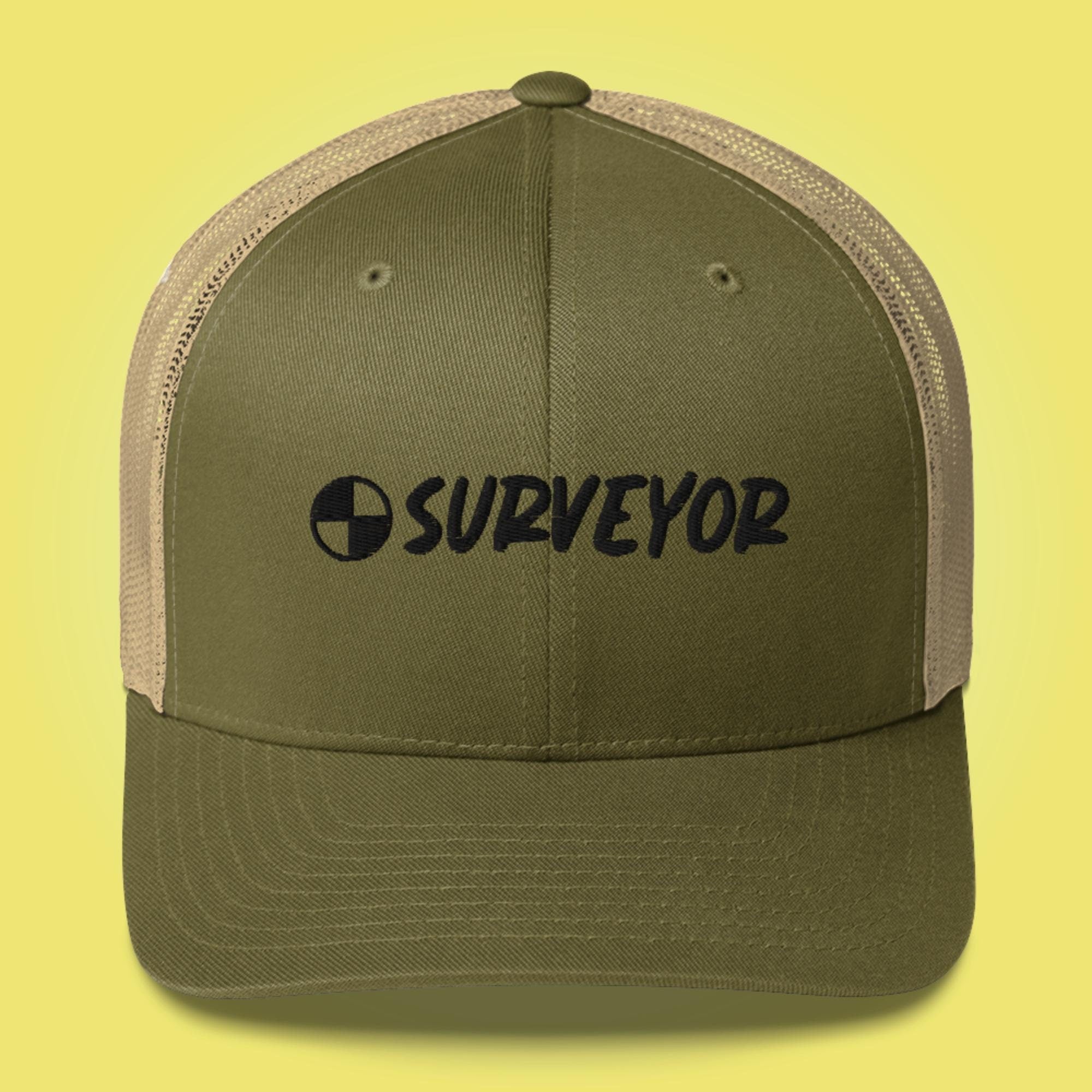 Land Surveyor Hat Gift Outdoor Gear For Surveyor Cap Field Crew Benchmark White Hat Outdoor Field Work Trucker Hat