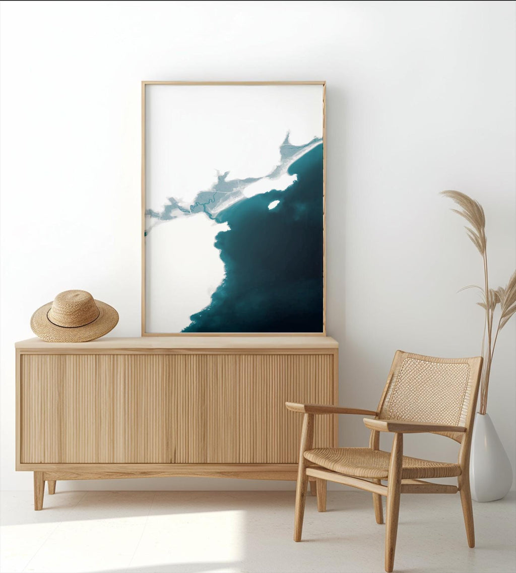 Good Harbor Beach Gloucester Massachusetts Ocean Depth Map Beach Wall Art Nautical Print Coastal Decor Housewarming Anniversary Gift