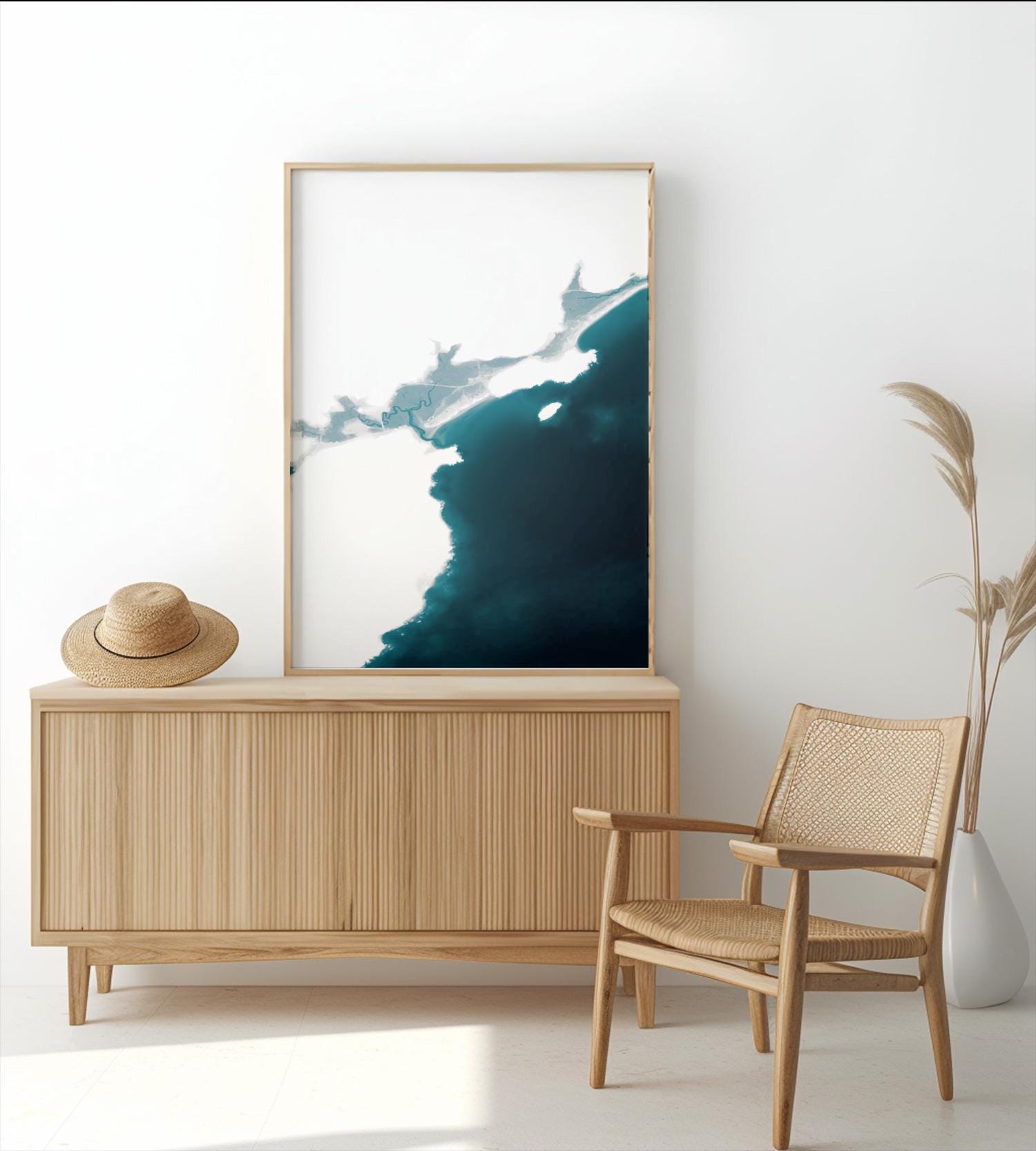 Good Harbor Beach Gloucester Massachusetts Ocean Depth Map Beach Wall Art Nautical Print Coastal Decor Housewarming Anniversary Gift