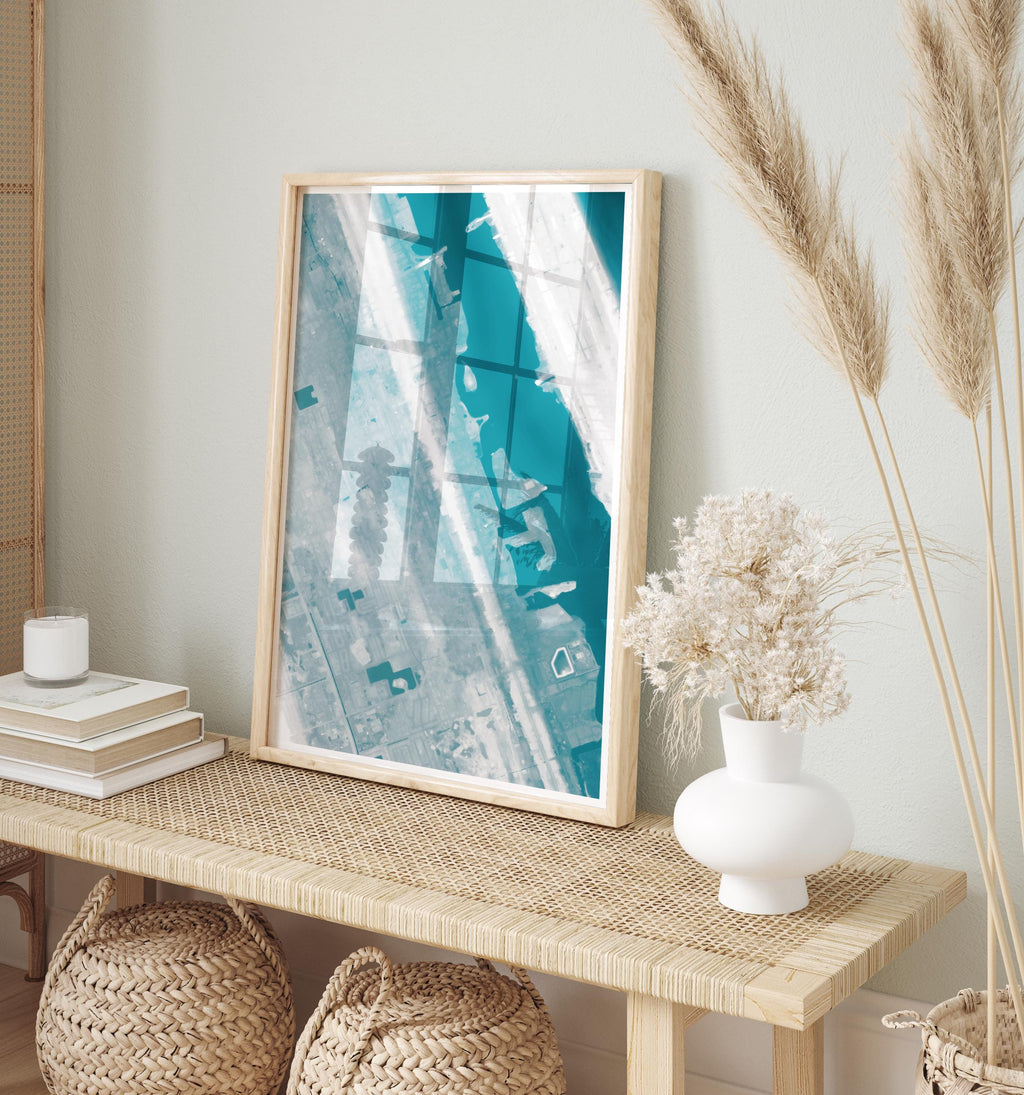Daytona Beach Florida Nautical Coastal Chart House Coast Print Decor Depth Ocean Gift Wall Map Art Lover Housewarming Anniversary