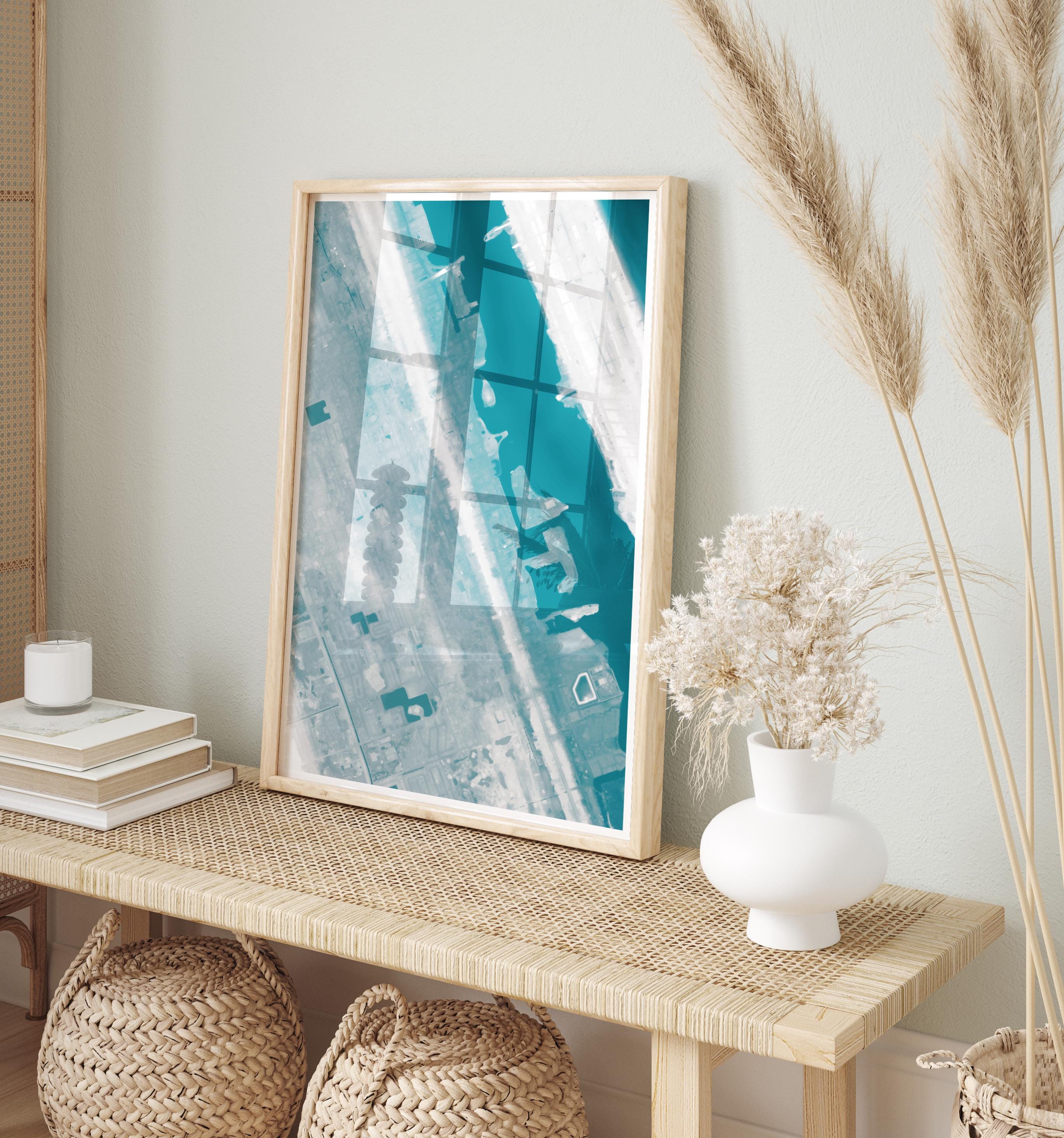 Daytona Beach Florida Nautical Coastal Chart House Coast Print Decor Depth Ocean Gift Wall Map Art Lover Housewarming Anniversary