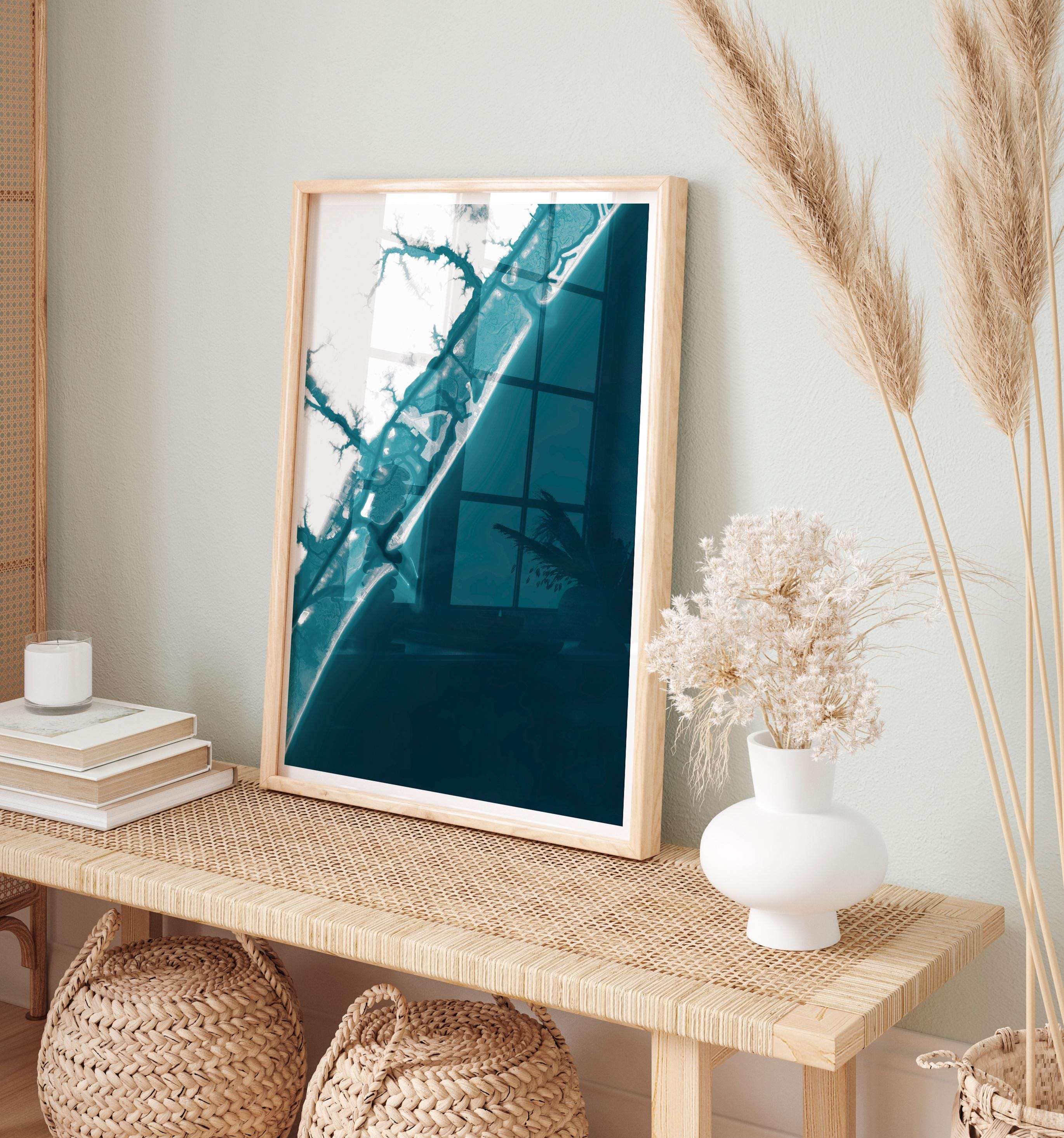 Wrightsville Beach North Carolina Wilmington Vintage Seaside Coastal Costal Decor Retro Shore Token Ocean Charm Print Style Gift