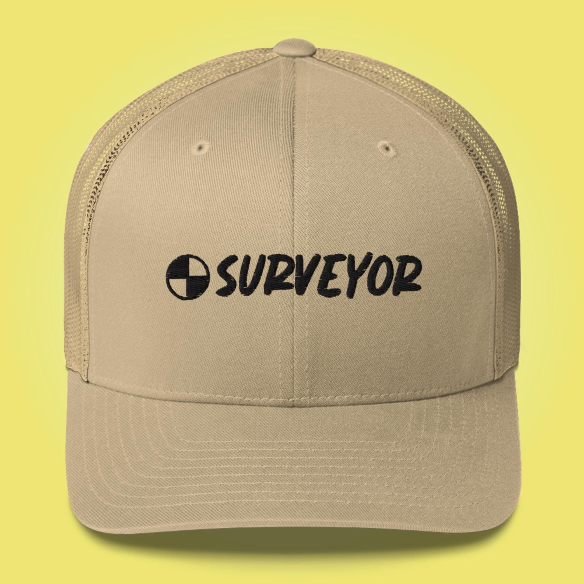 Land Surveyor Hat Gift Outdoor Gear For Surveyor Cap Field Crew Benchmark White Hat Outdoor Field Work Trucker Hat