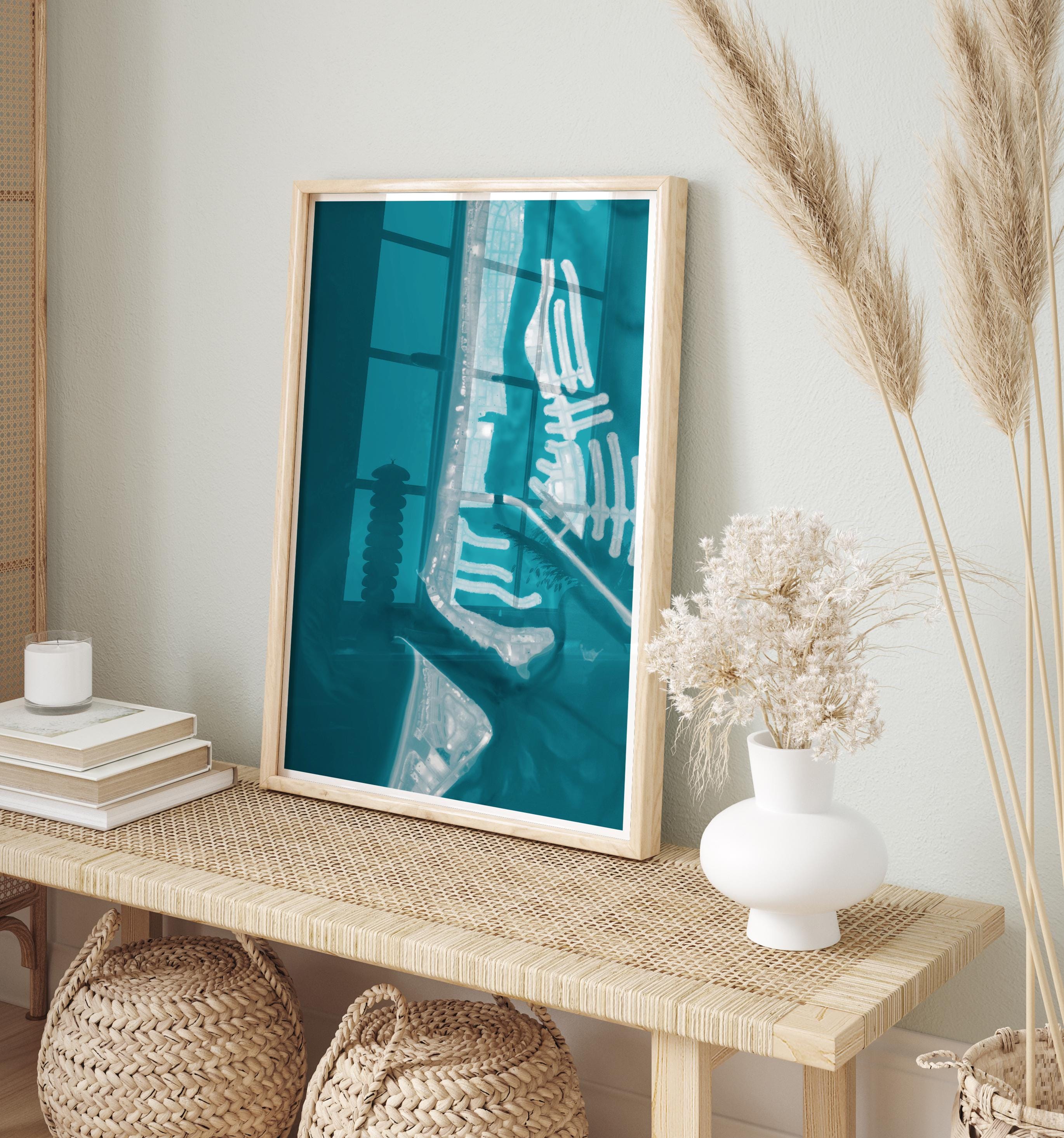 Clearwater Beach Florida Ocean Depth Map Coastal Wall Art Nautical Chart Print Housewarming Gift Beach House Anniversary Modern Decor