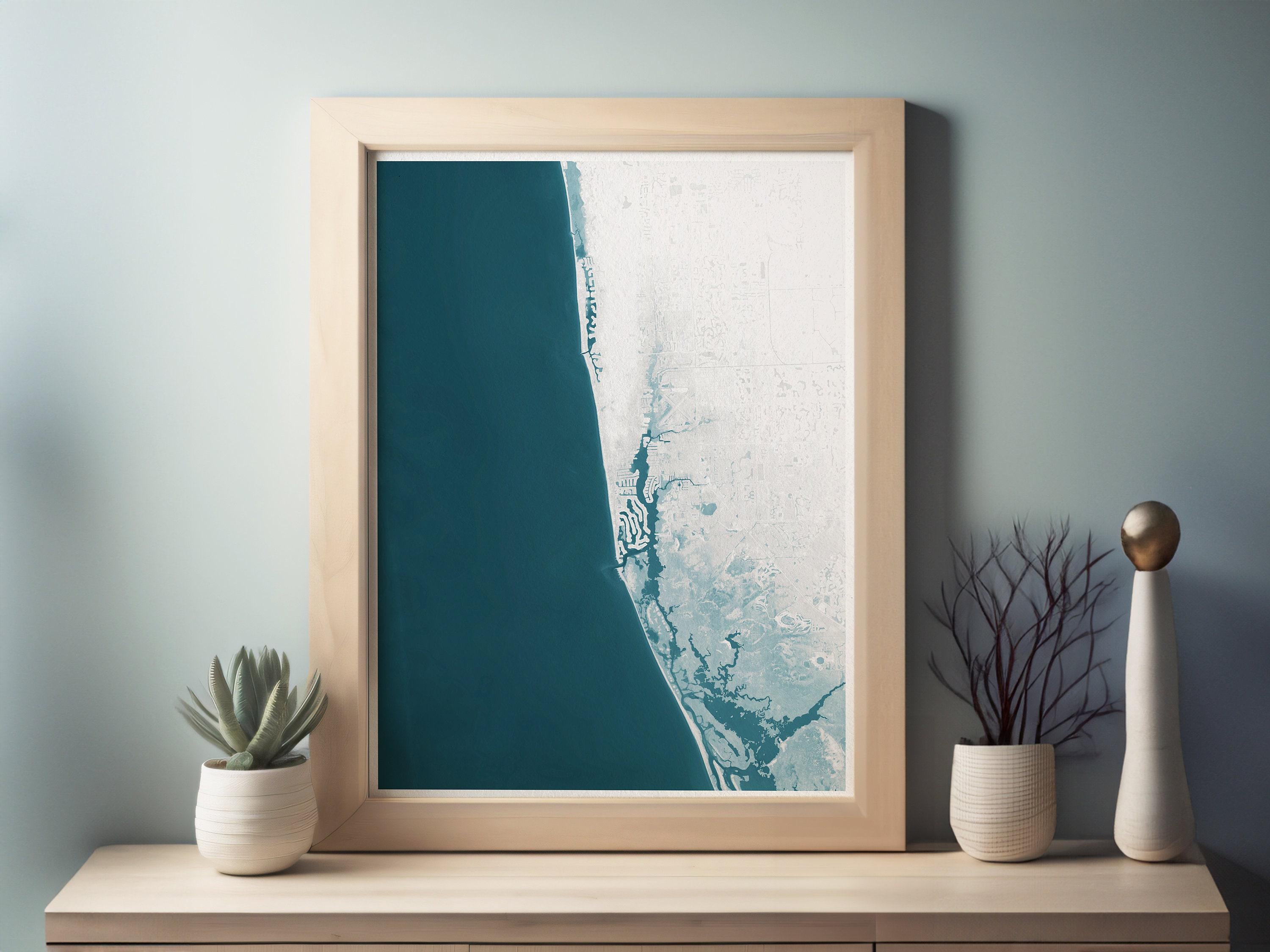 Teacher Retirement Gift Naples Florida Coastal Map Print Teacher Appreciation End of School Year Gift