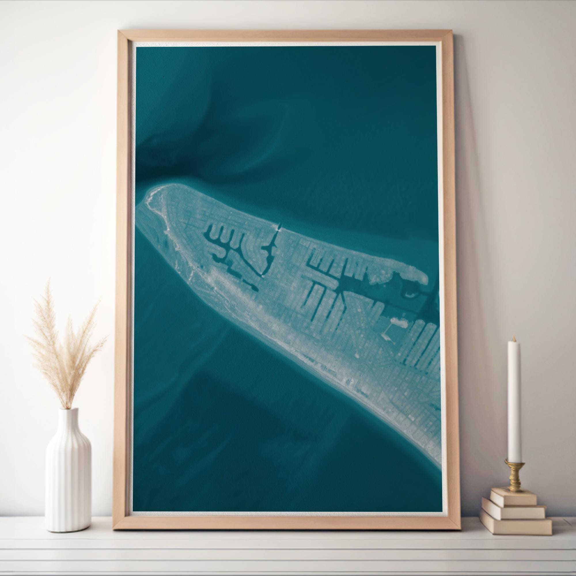 Anna Maria Island Florida Coastal Wall Art Holmes Beach Bradenton Gulf Coast Nautical Map Print Beach House Decor Housewarming Gift