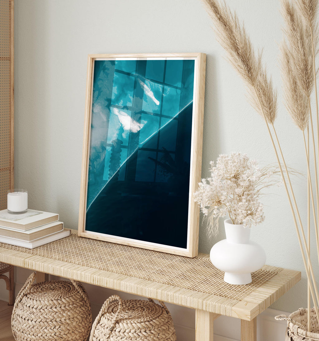 Cape Lookout North Carolina Coastal Map Art Print Nautical Chart Wall Decor Beach House Housewarming Anniversary Gift Ocean Depth Framed
