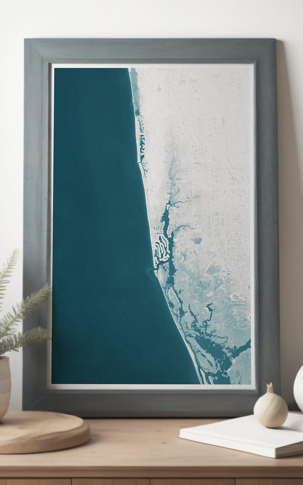 Teacher Retirement Gift Naples Florida Coastal Map Print Teacher Appreciation End of School Year Gift