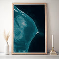 Cape Hatteras Lighthouse North Carolina Bathymetric Map Art Print Outer Banks Coastal Wall Decor Beach House Housewarming Gift Anniversary