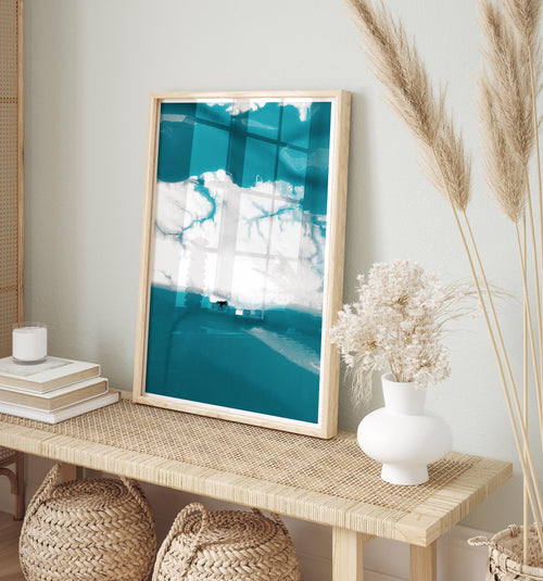 Biloxi Mississippi Ocean Depth Map Coastal Wall Art Nautical Decor Print Housewarming Gift Beach House Anniversary Waterfront Seafloor Chart