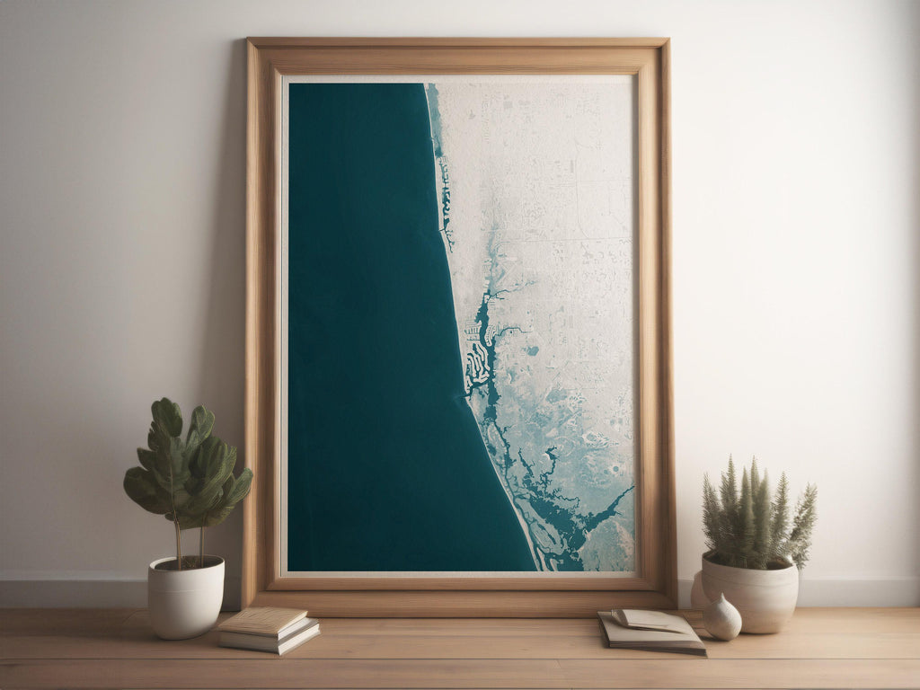 Teacher Retirement Gift Naples Florida Coastal Map Print Teacher Appreciation End of School Year Gift