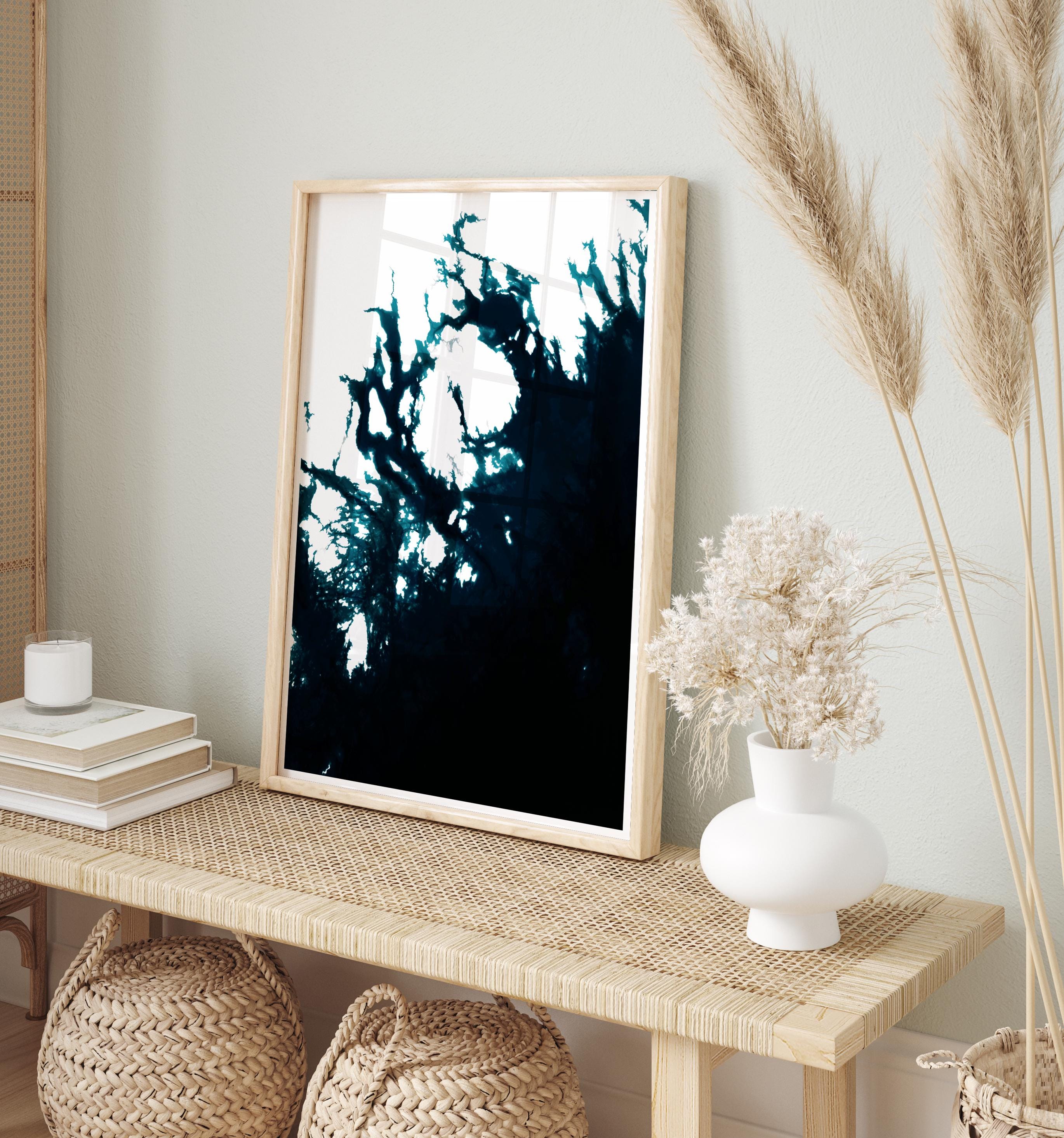 Acadia National Park Maine Map Art Print Coastal Wall Decor Nautical Chart Ocean Depth Beach House Gift Cadillac Mountain Poster - Close Up Detail