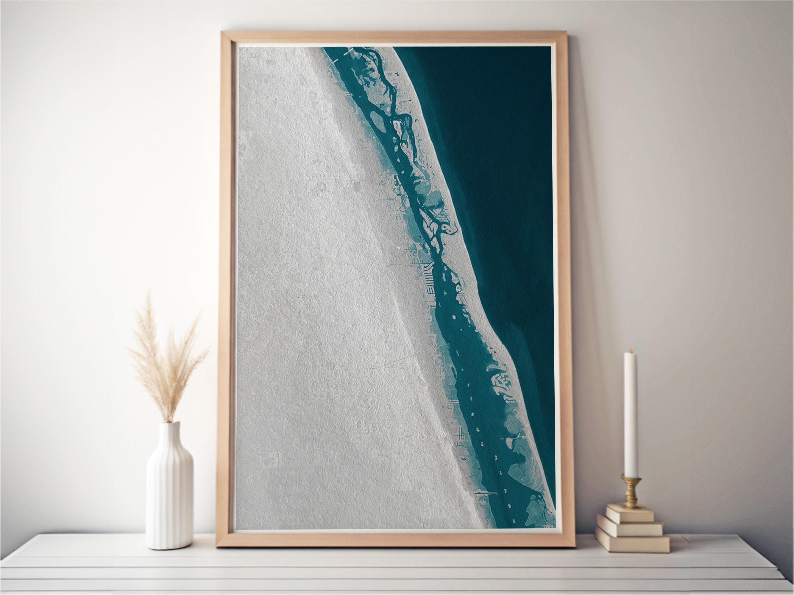 Teacher Retirement Gift Vero Beach Florida Coastal Map Print Teacher Appreciation End of School Year Gift