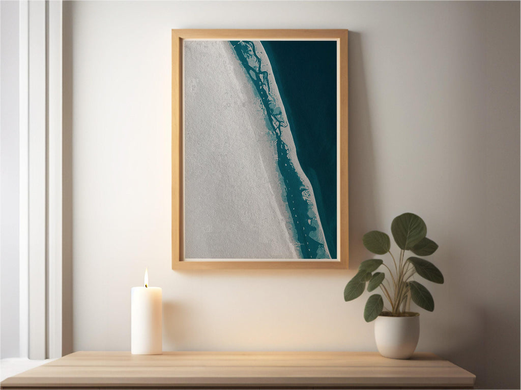 Teacher Retirement Gift Vero Beach Florida Coastal Map Print Teacher Appreciation End of School Year Gift