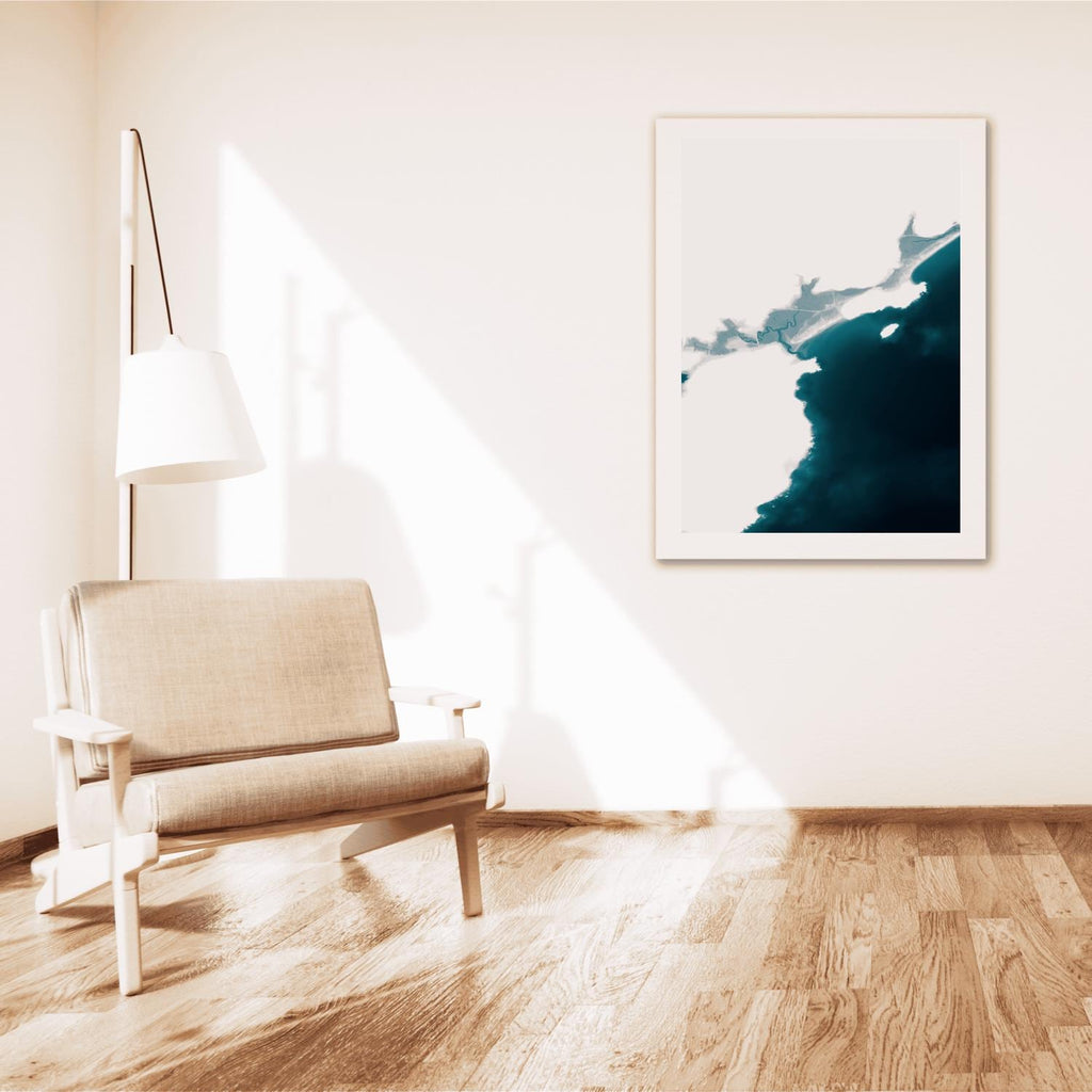 Good Harbor Beach Gloucester Massachusetts Ocean Depth Map Beach Wall Art Nautical Print Coastal Decor Housewarming Anniversary Gift