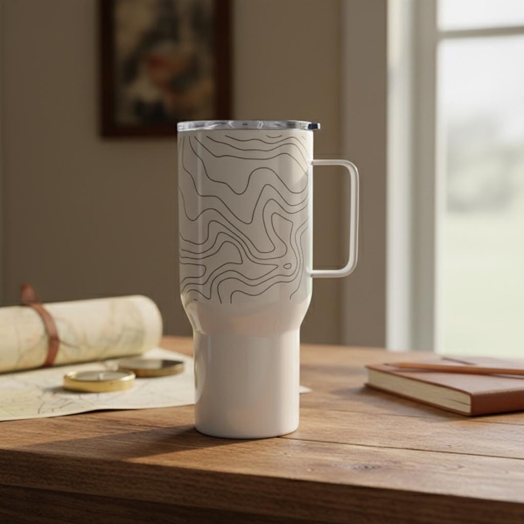 Surveyor Gift Mug Topography Contour Line Art Travel Coffee Mug For Surveyor Civil Engineer Gift Birthday Coworker Anniversary Mug Gift