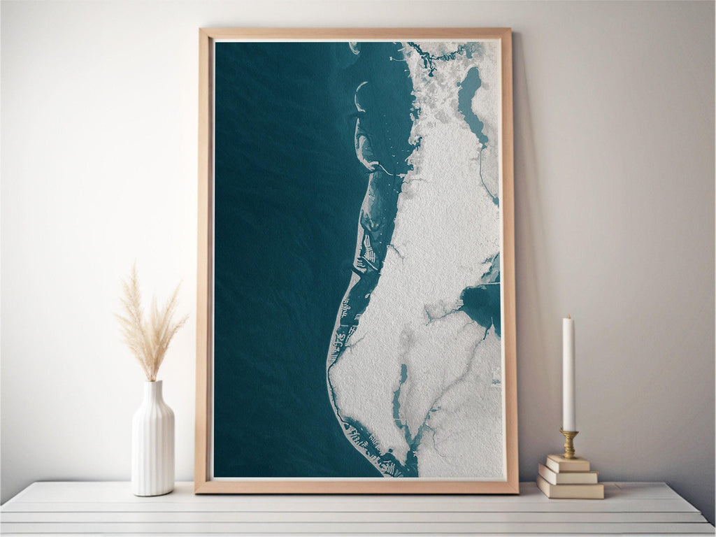 Teacher Retirement Gift Clearwater Beach Florida Coastal Map Art Print Appreciation End of School Year Educator Nautical Wall Decor