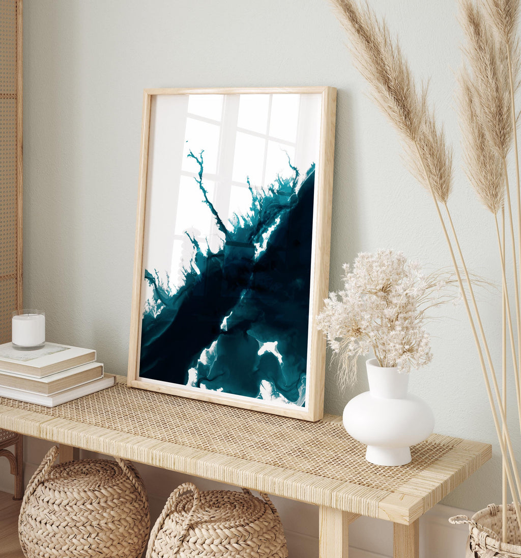 Ocean Beach Park Connecticut Depth Contour Shoreline Art Print Bathymetric Nautical Wall Decor Housewarming Gift Anniversary Present