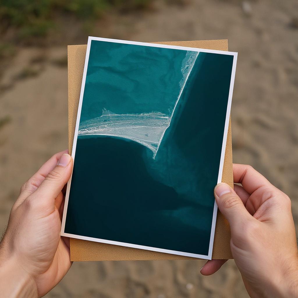 Cape Hatteras Outer Banks North Carolina Coastal Map Art Print Lighthouse Seashore Wall Decor Nautical Chart Beach House Gift Poster