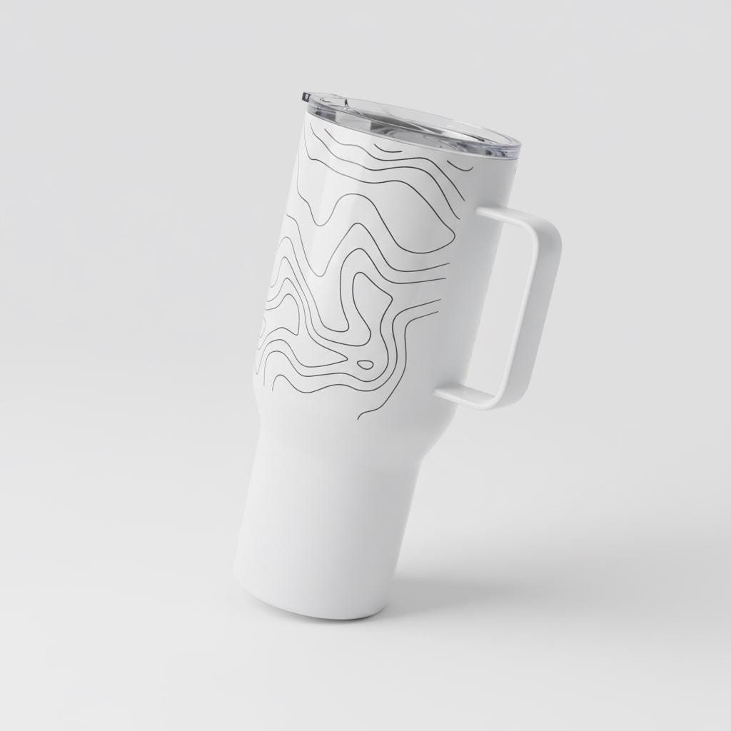 Surveyor Gift Mug Topography Contour Line Art Travel Coffee Mug For Surveyor Civil Engineer Gift Birthday Coworker Anniversary Mug Gift