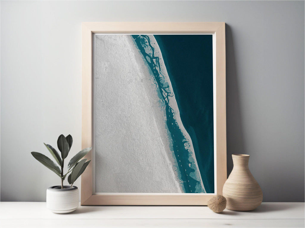 Teacher Retirement Gift Vero Beach Florida Coastal Map Print Teacher Appreciation End of School Year Gift