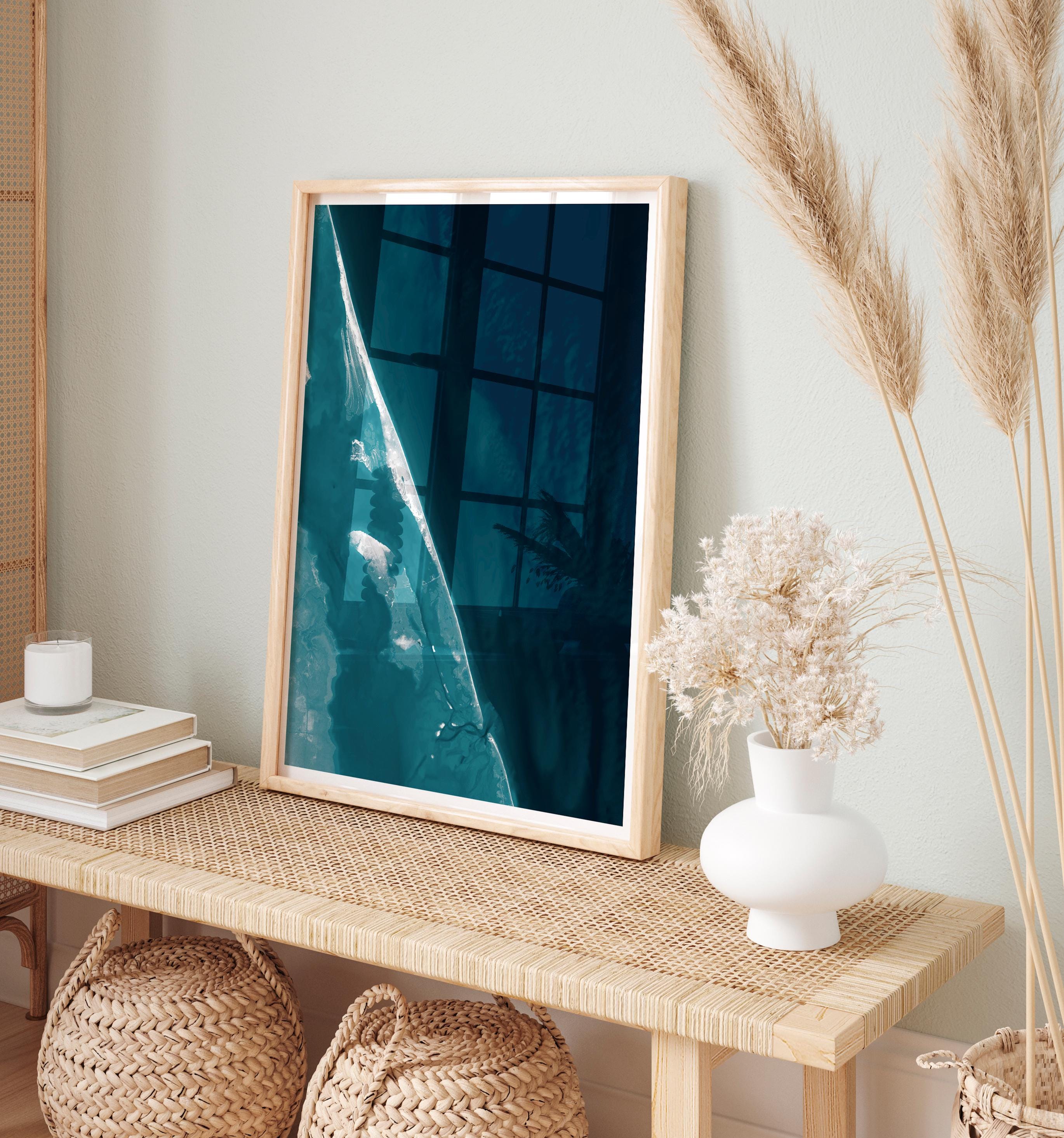 Nags Head North Carolina Nautical Keepsake Seaside Coastal Decor Ocean Print Retro Outer Style Shore Beach Banks Charm Gift Wall
