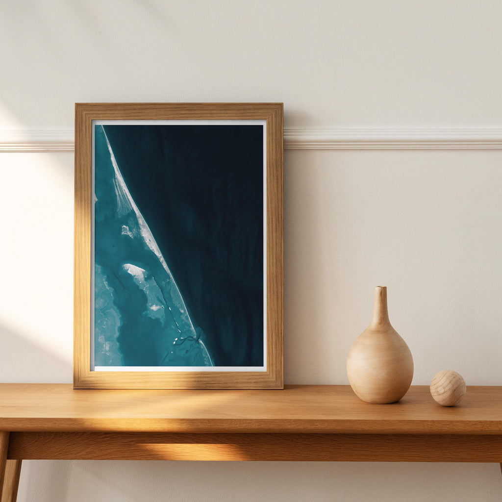 Nags Head North Carolina Nautical Keepsake Seaside Coastal Decor Ocean Print Retro Outer Style Shore Beach Banks Charm Gift Wall