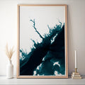 Ocean Beach Park Connecticut Depth Contour Shoreline Art Print Bathymetric Nautical Wall Decor Housewarming Gift Anniversary Present