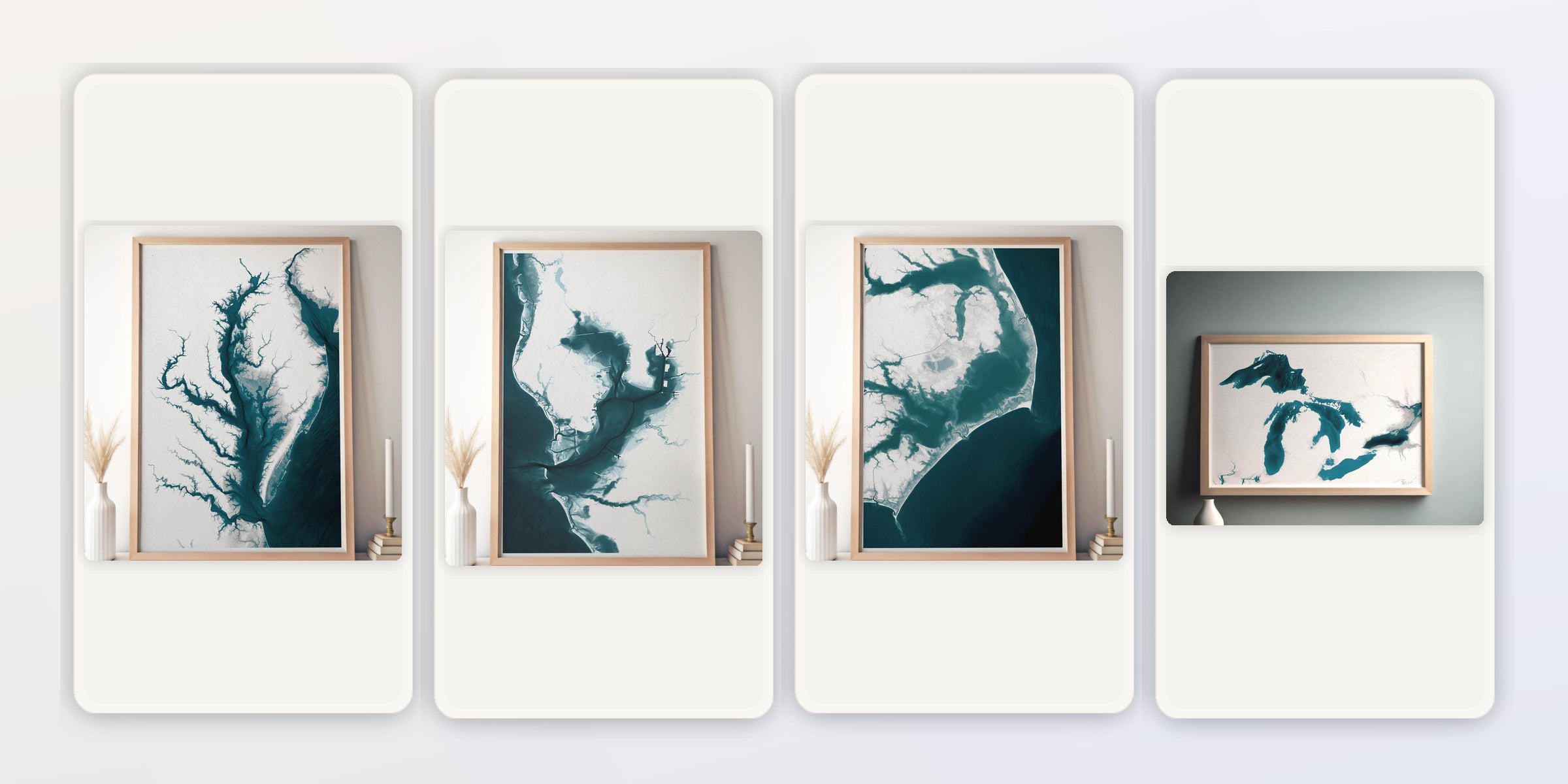 Landmarks Premium coastal best sellers collage